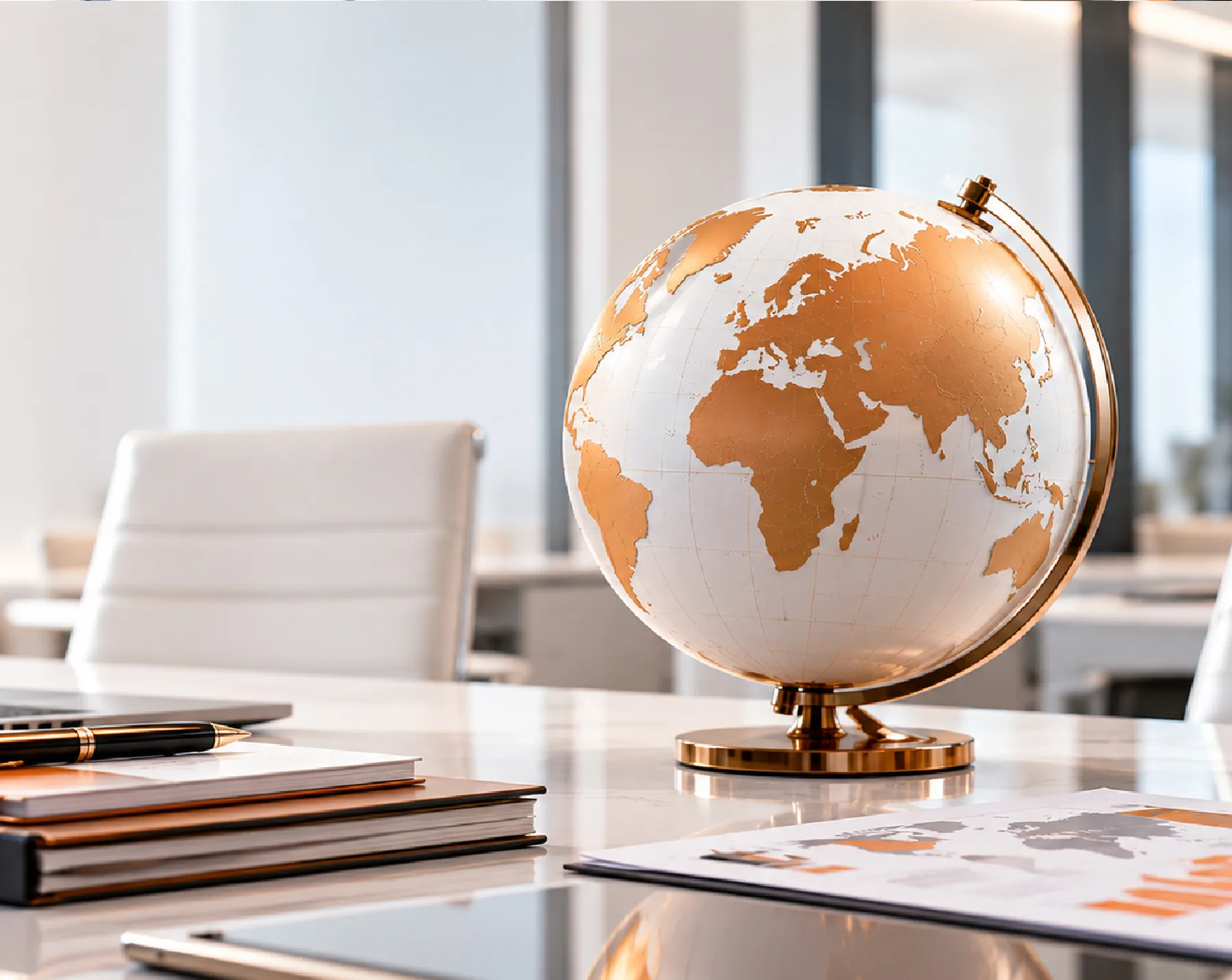 International business team managing cross-border operations from Hong Kong