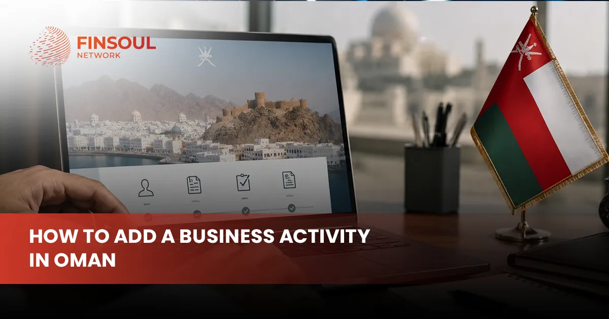 how to add a business activity in Oman