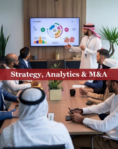 strategy, analytics & m&a services in qatar